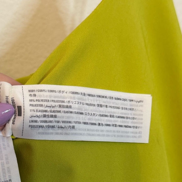 Abercrombie & Fitch Traveler Mini Athletic Dress in Lime Green- Size Large - Picture 2 of 7